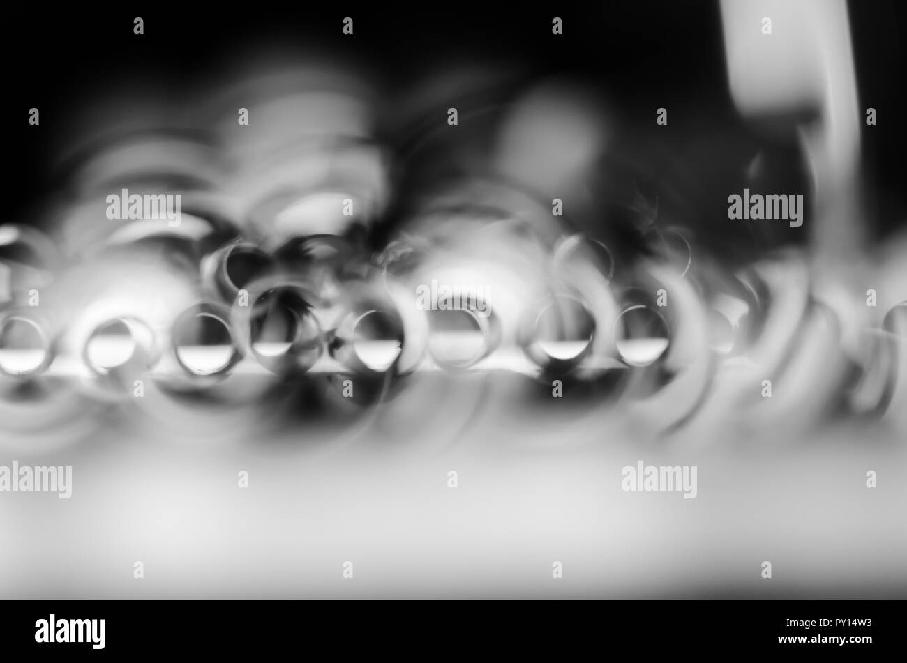 abstract black and white swirl circle background Stock Photo - Alamy