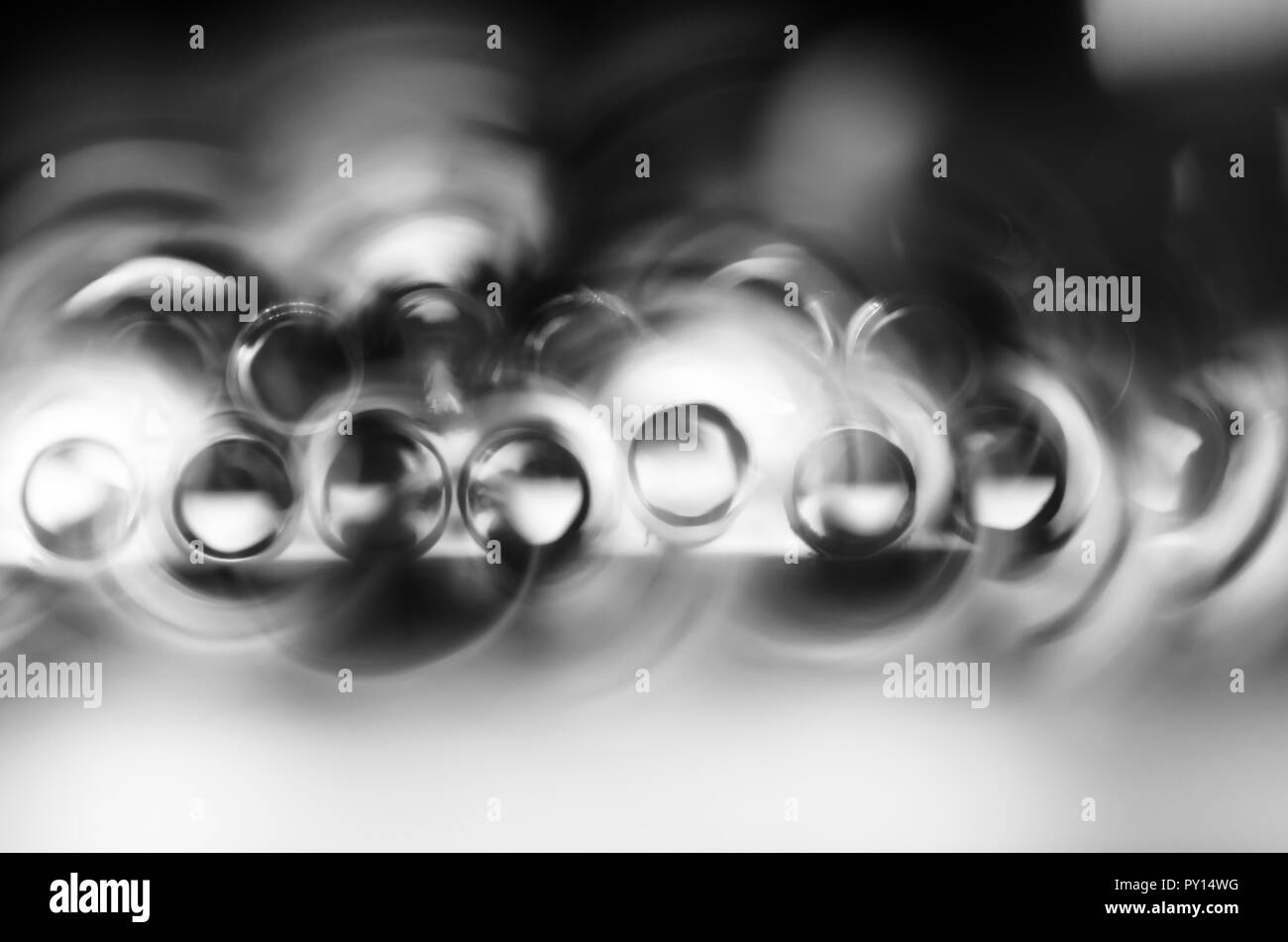 abstract black and white swirl circle background Stock Photo - Alamy