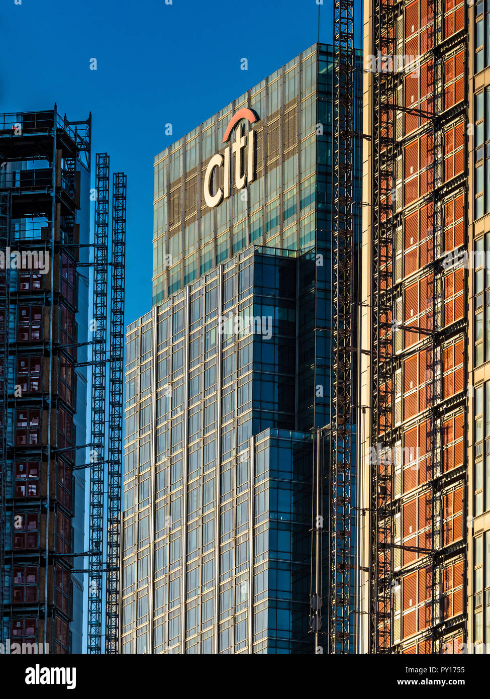 Citi Citibank Tower Canary Wharf East London UK Stock Photo