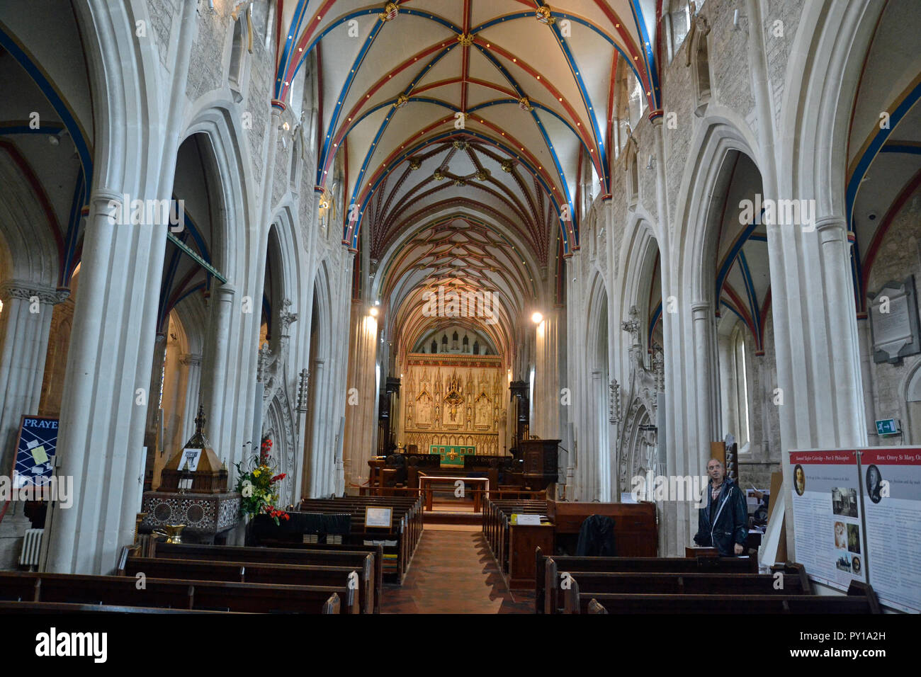 Ottery St Mary Church Stock Photo