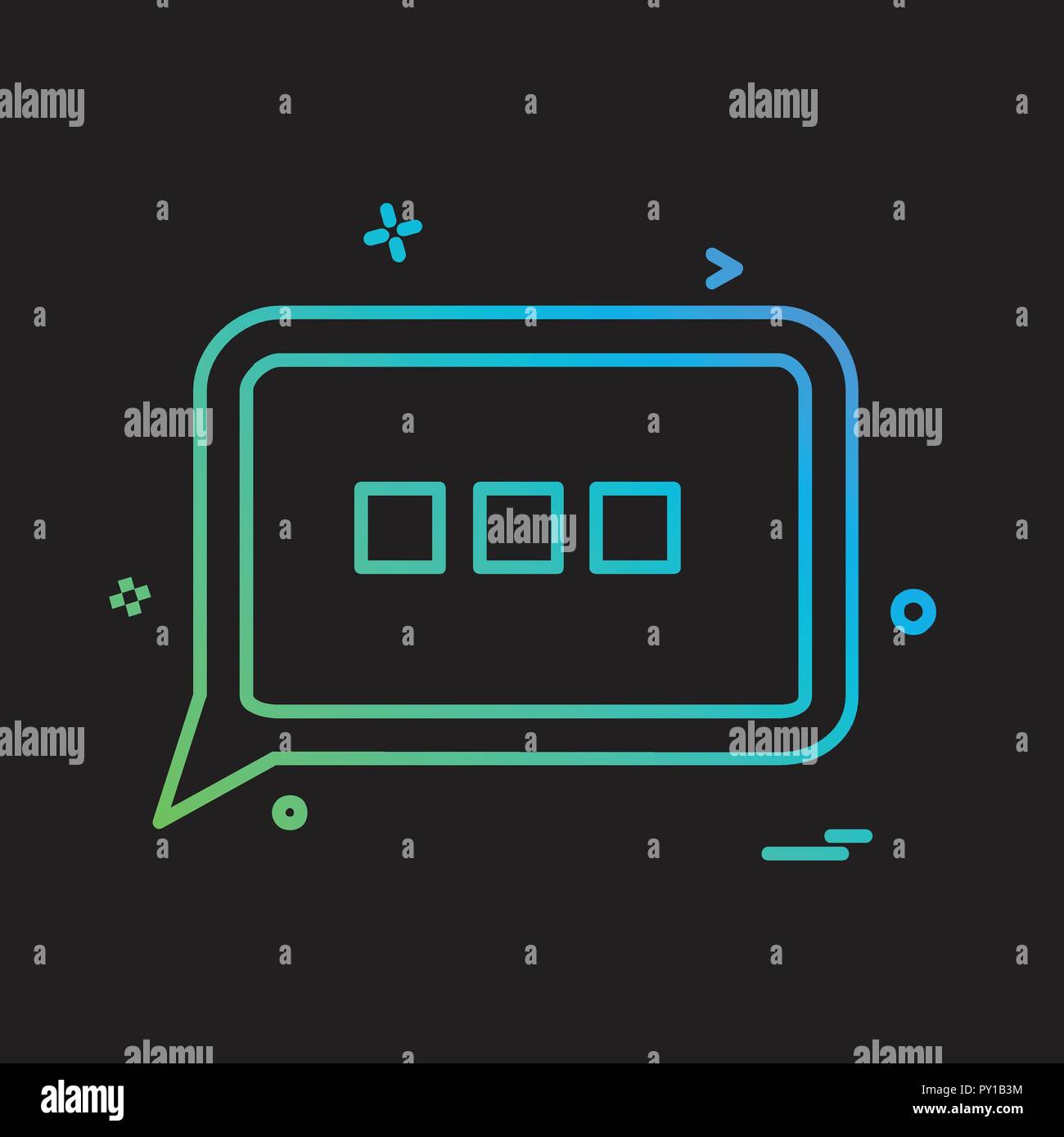 Message icon design vector Stock Vector Image & Art - Alamy