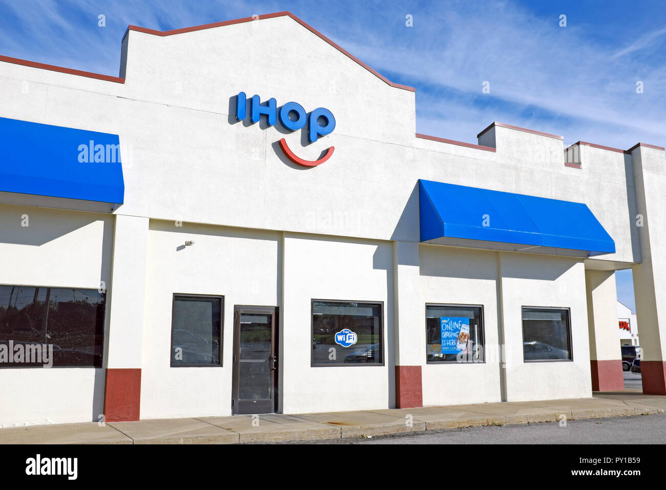 International House of Pancakes in Willoughby, Ohio, USA is a chain restaurant that began in Los Angeles in 1958 is now international. Stock Photo