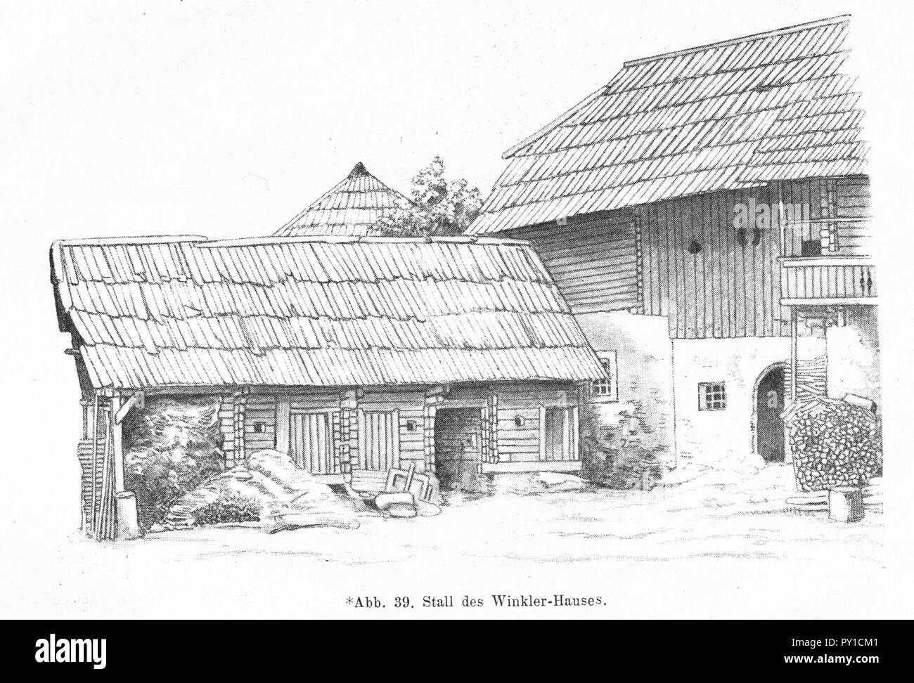 Bünker 1902 S 063 sw Winkler Haus Reich Seeboden Stall Stock Photo - Alamy