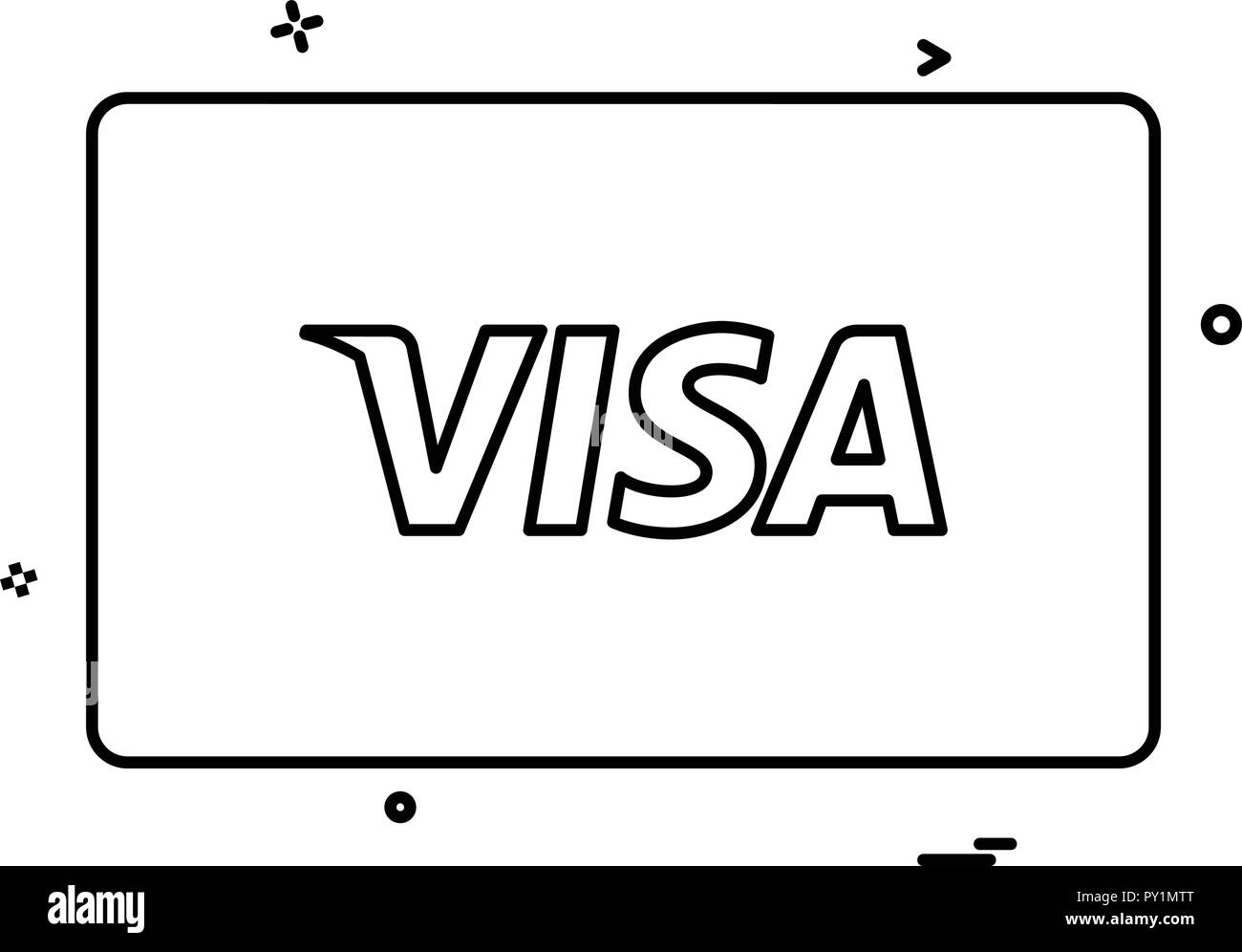 Visa card icon design vector Stock Vector Image & Art - Alamy