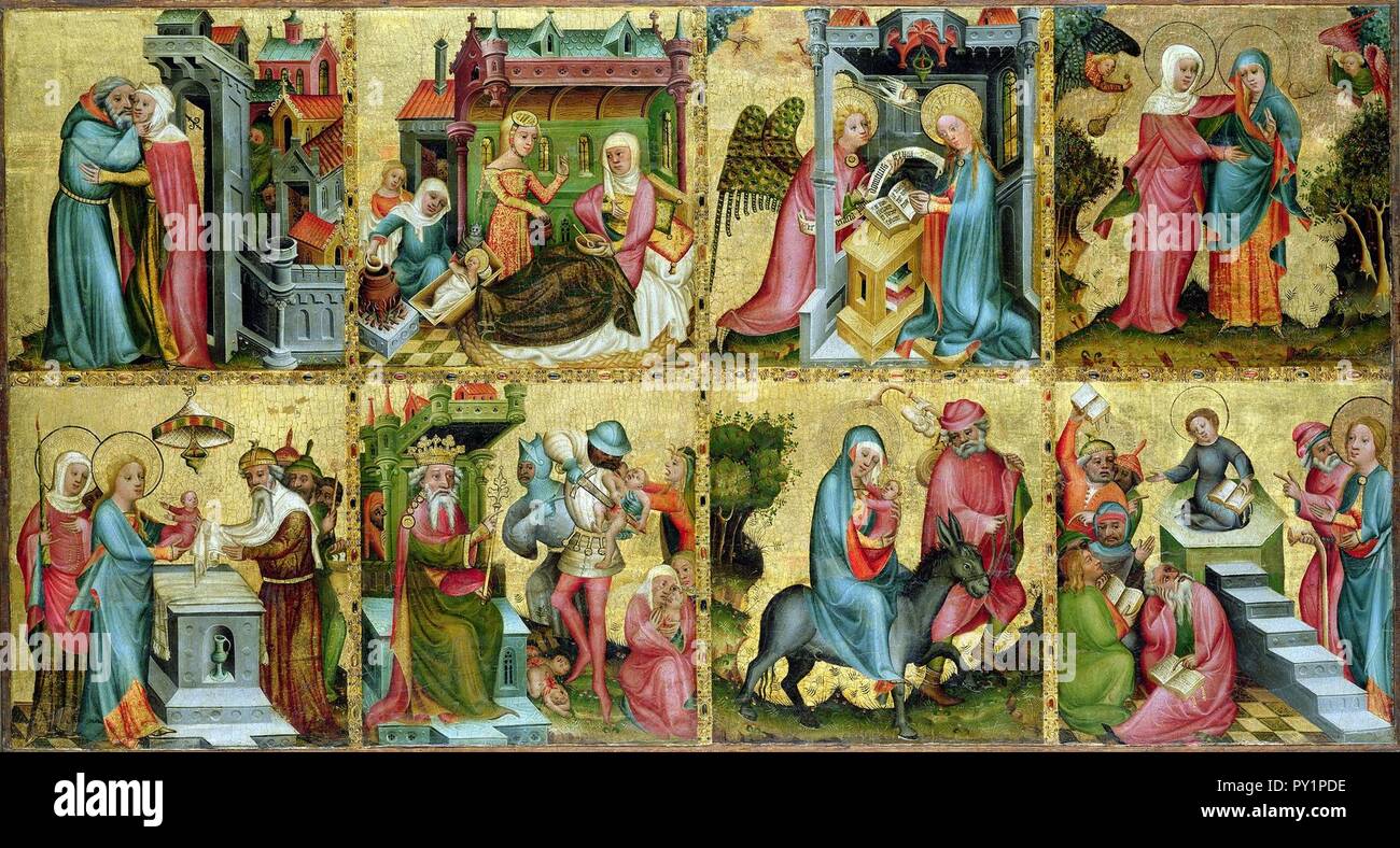 Bertram Von Minden Buxtehuder Altar Mitteltafel Stock Photo