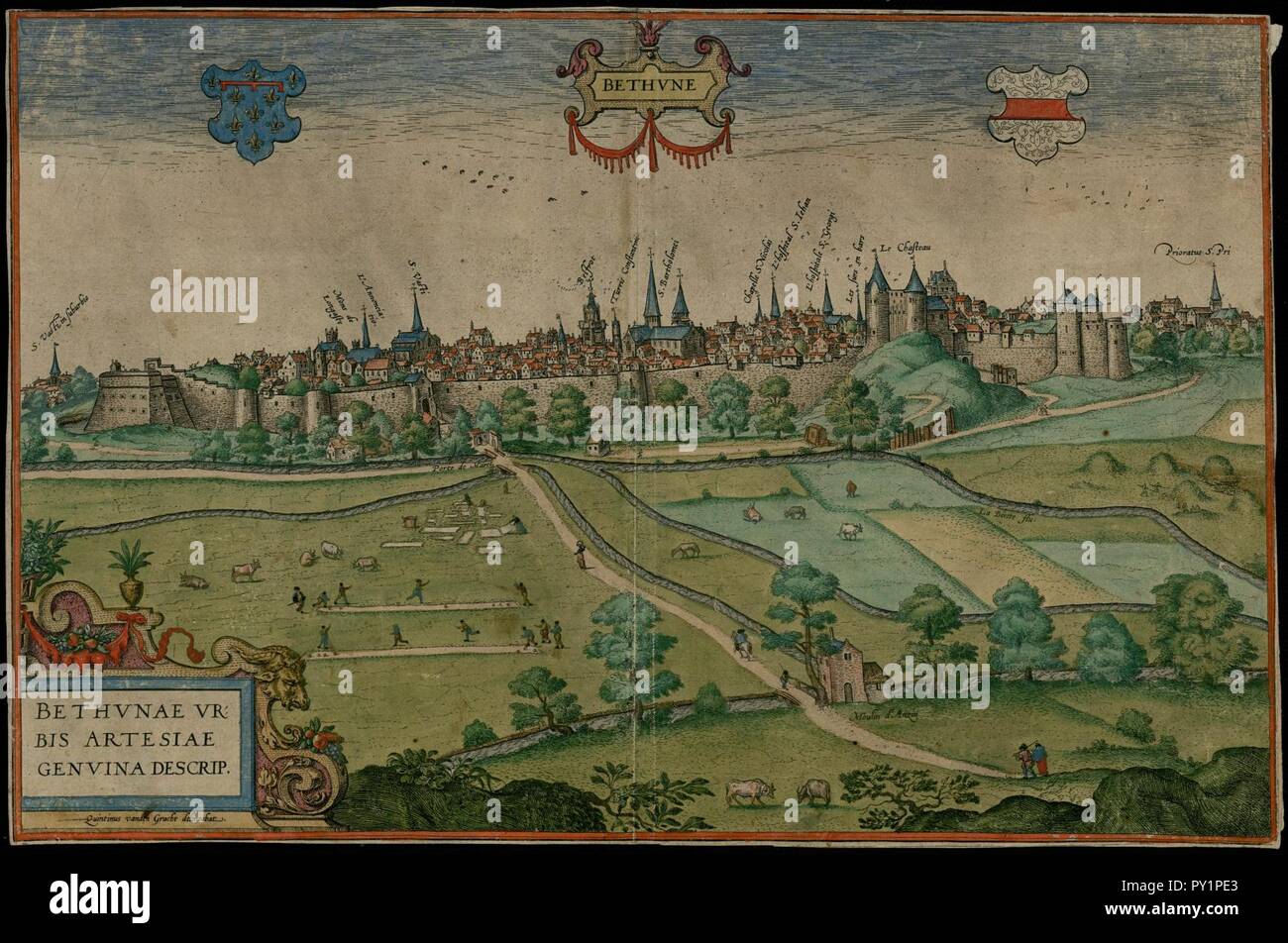 Map of bethune hires stock photography and images Alamy