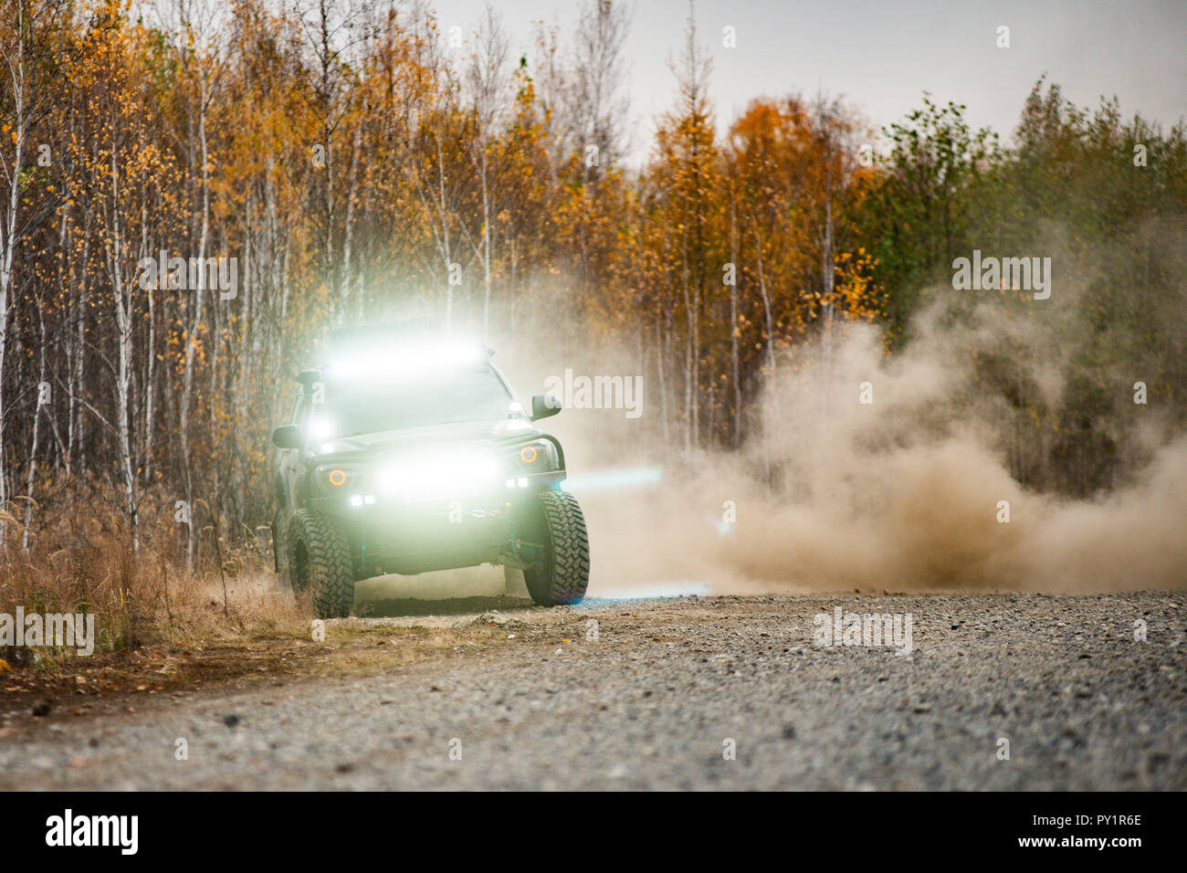 Toyota Tacoma quick ride on a offroad Stock Photo - Alamy