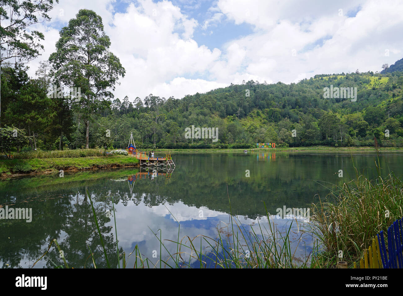 Situ Cisanti Lake, Bandung, West Java, Indonesia Stock Photo