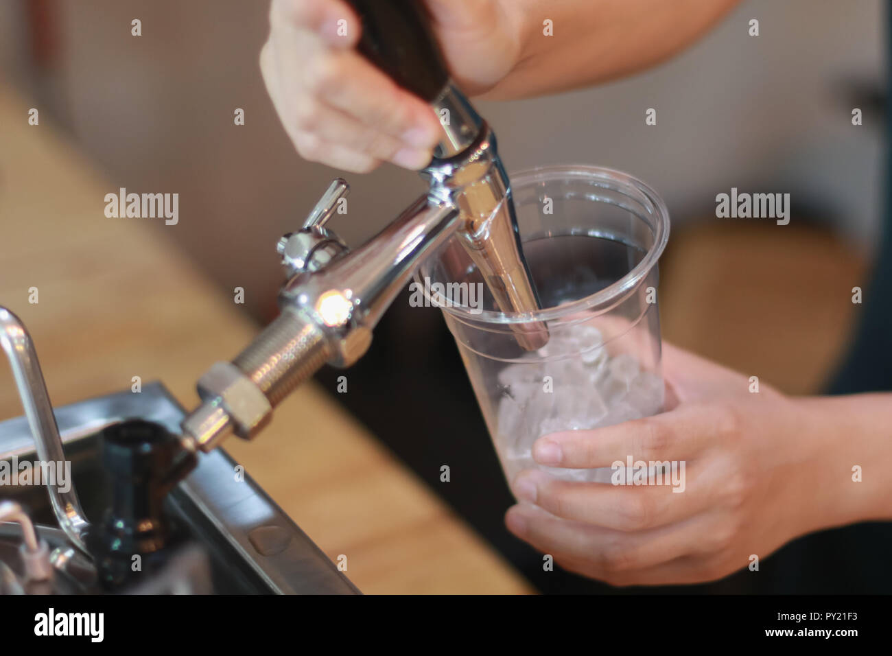 Nitro Cold Brew Coffee. Alternative drink Stock Photo Alamy