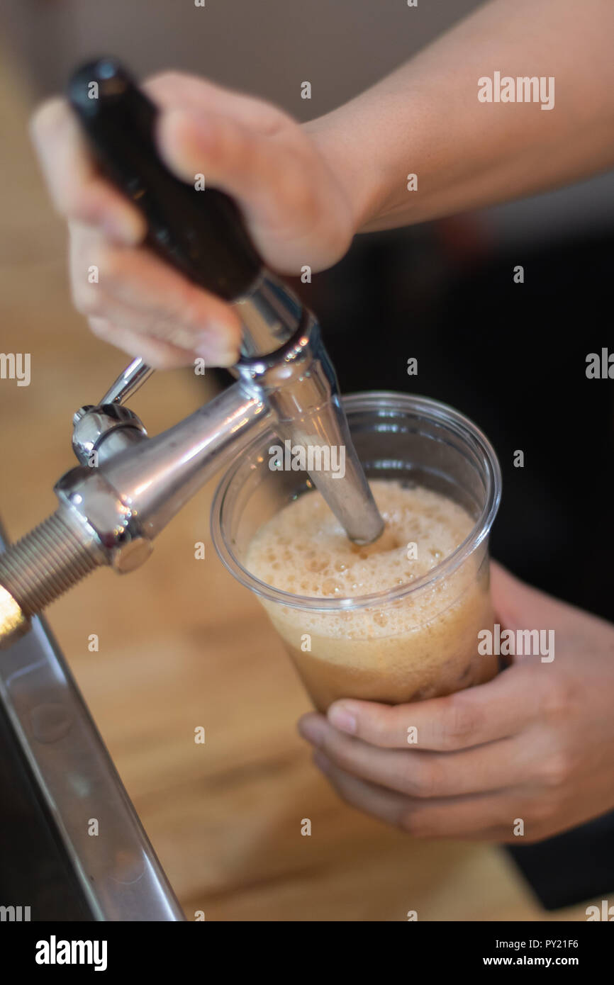 Nitro Cold Brew Coffee. Alternative drink Stock Photo Alamy