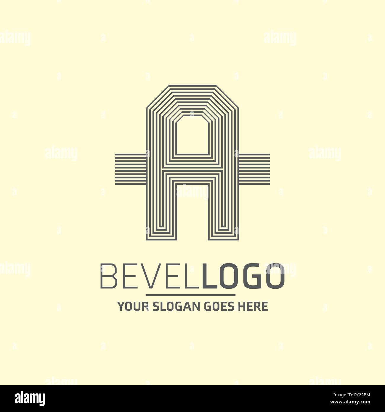 Alphabetic logo design with dark background vector Stock Vector Image ...