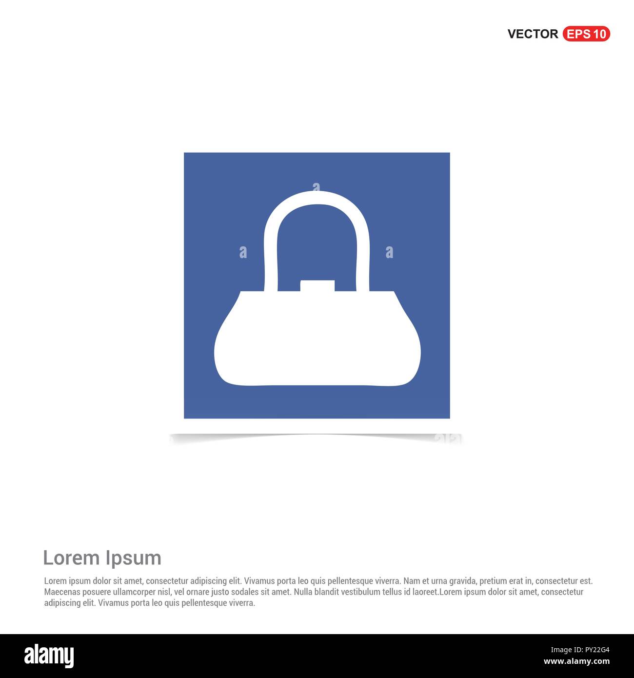 add Bag or purse icon Blue photo Frame Stock Vector Image & Art Alamy