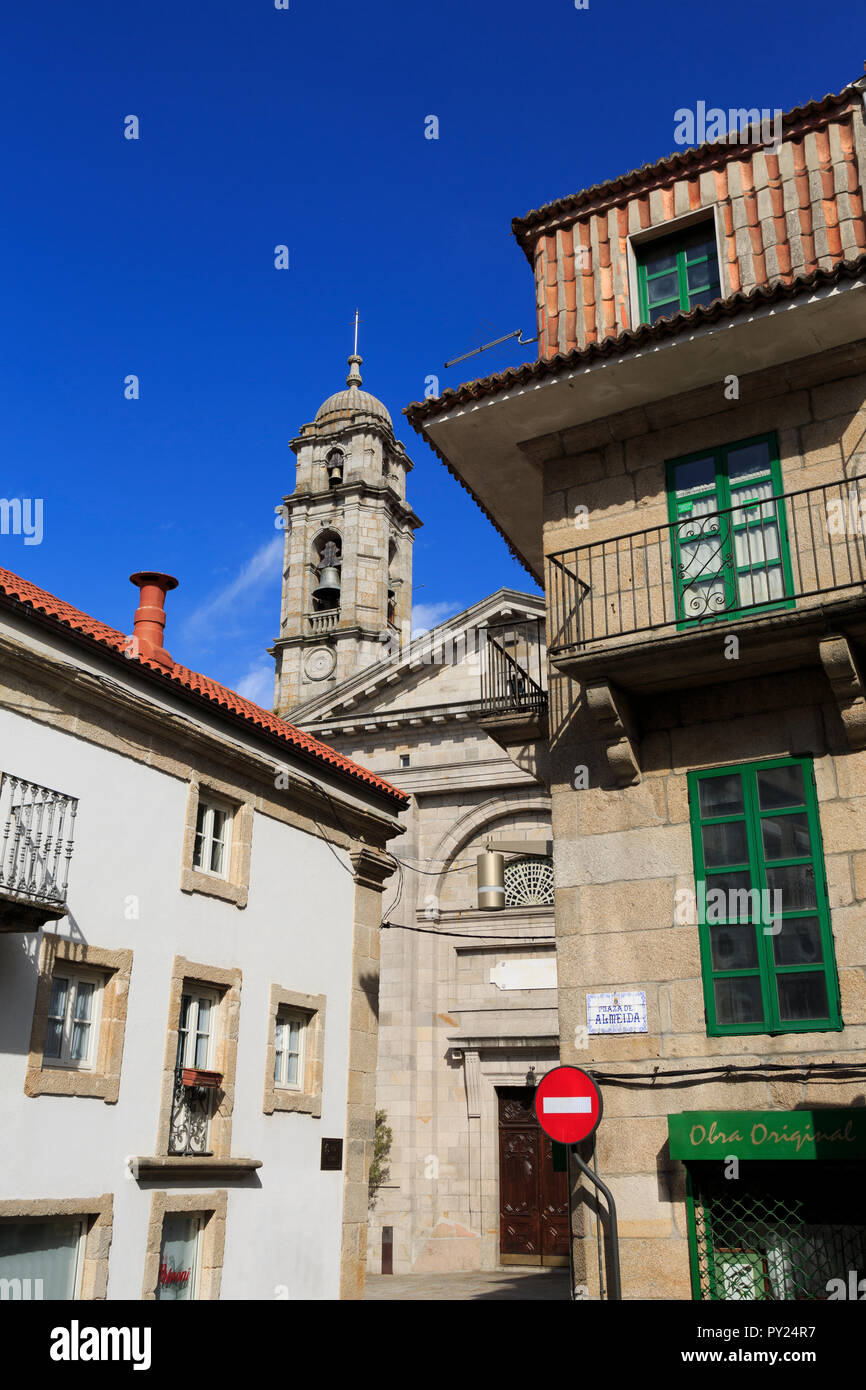 Plaza Meida, Old Town Vigo, Galicia, Spain, Europe Stock Photo