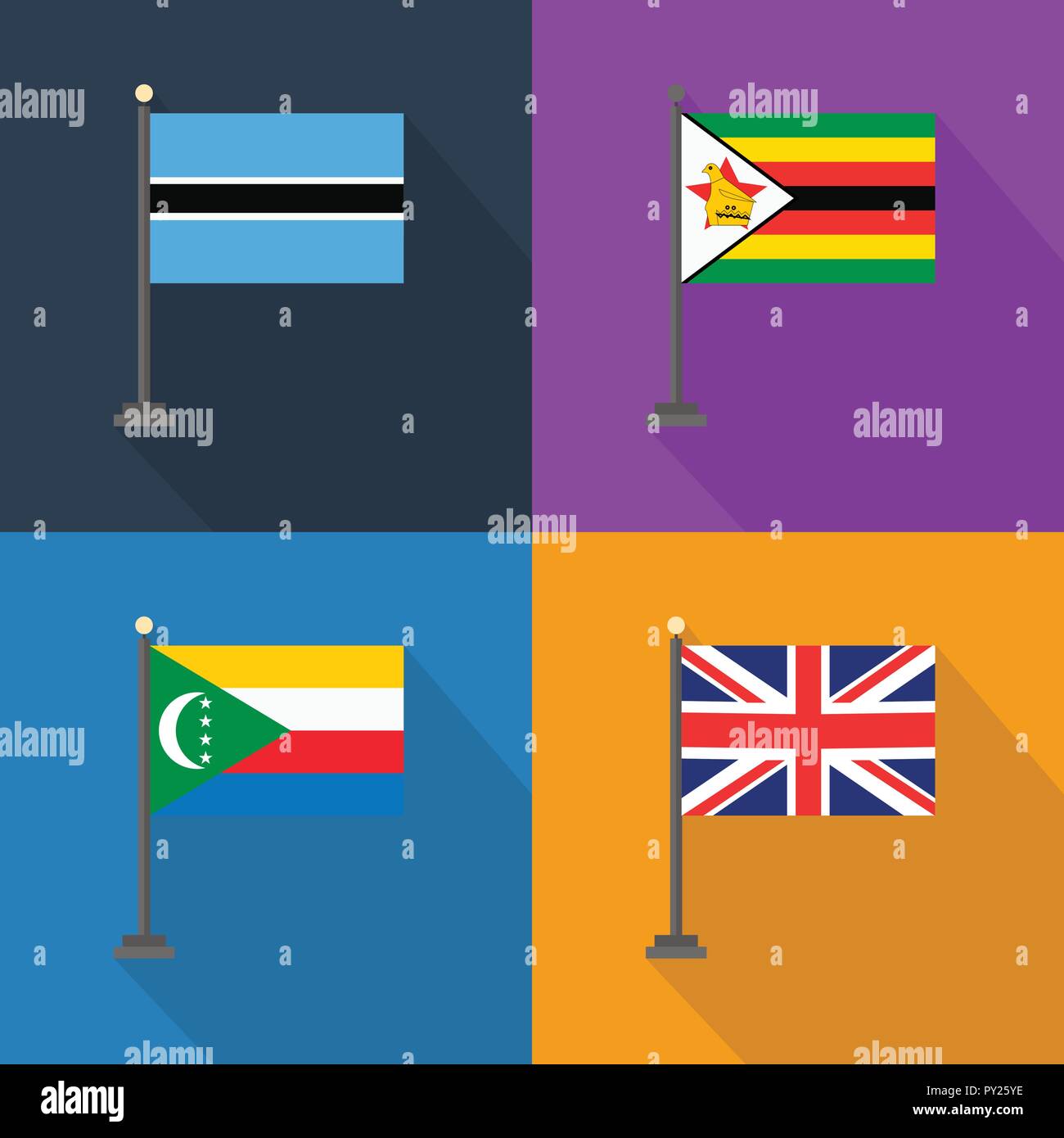 World country flags design vector Stock Vector Image & Art Alamy