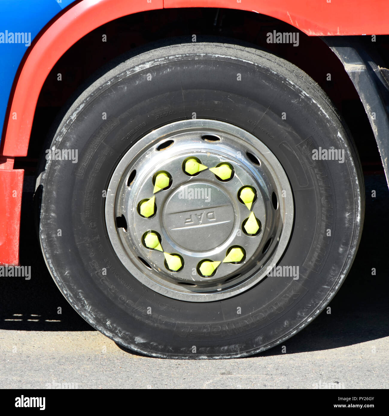 Loose wheel nut indicator hires stock photography and images Alamy