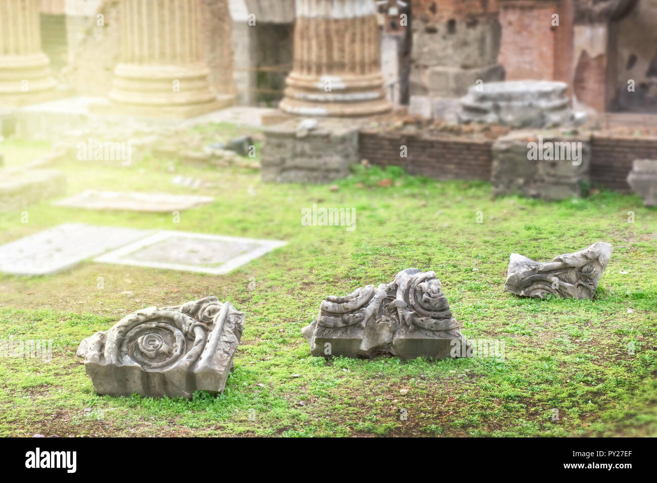 Rome tour guide ruins hi-res stock photography and images - Alamy