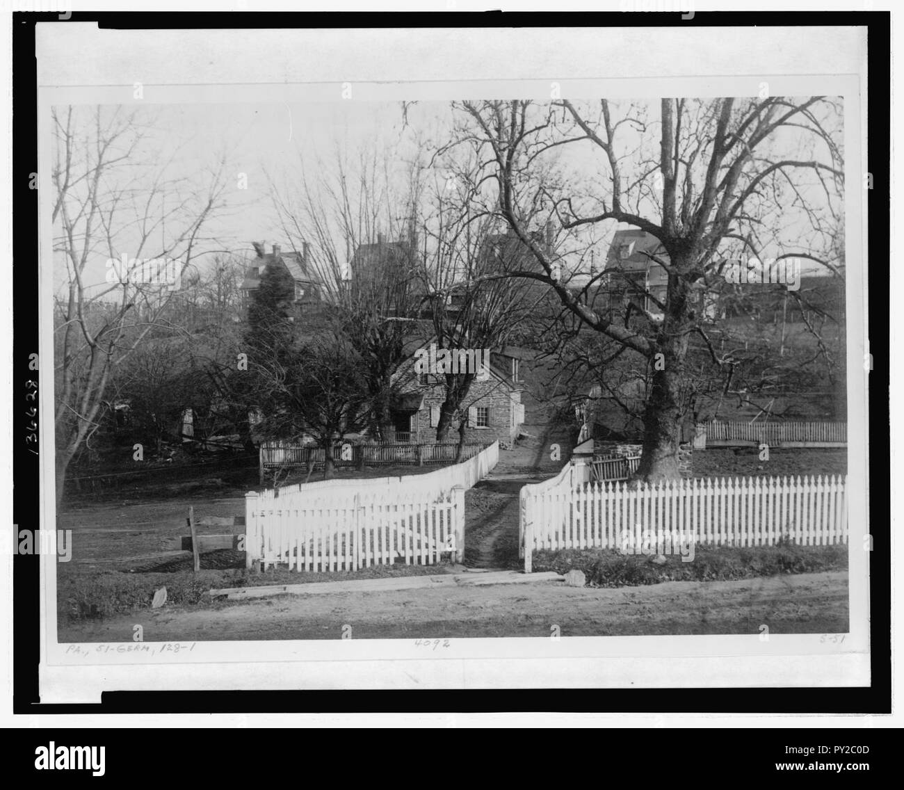 Buttercup Cottage, Germantown, Philadelphia Co., Pa. (i.e. Matthias Milan house, Cresheim Road, Mount Airy, Philadelphia, Pa.) Stock Photo