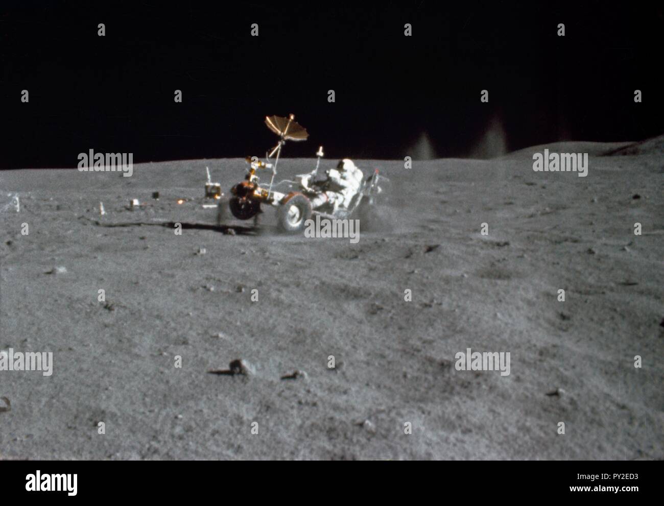 Apollo missons, lunar panoramas, nasa Stock Photo