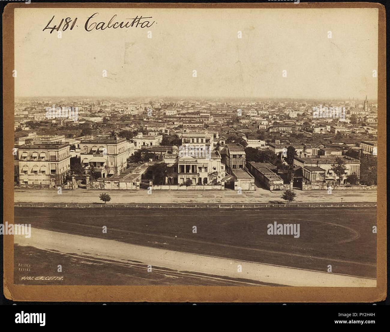 Calcutta Cityscape by Francis Frith. Stock Photo