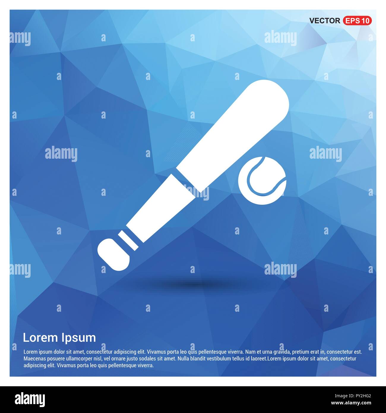 Baseball and Bat Icon Stock Vector Image & Art Alamy
