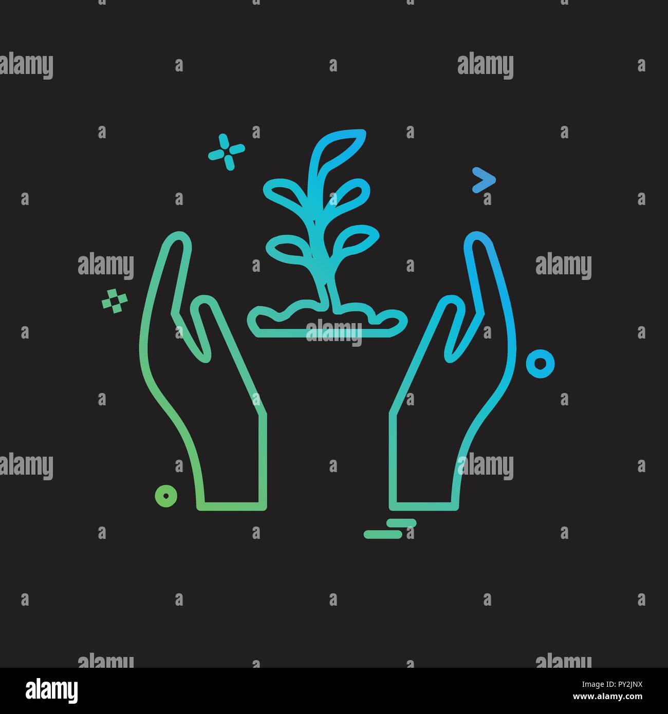 Safe hands icon design vector Stock Vector Image & Art Alamy