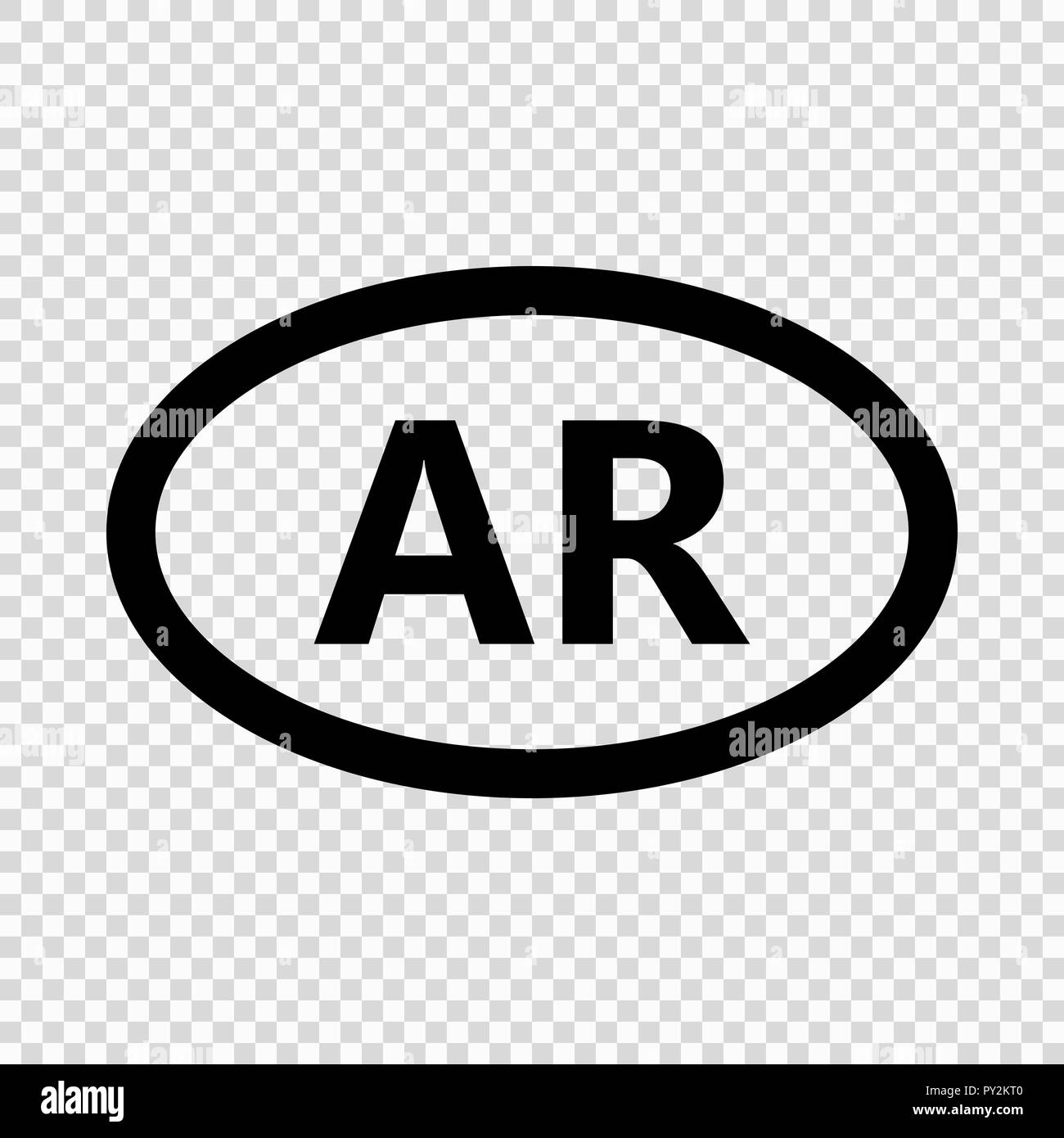 Argentina code symbol. short country name. Domain name Stock Vector Image &  Art - Alamy