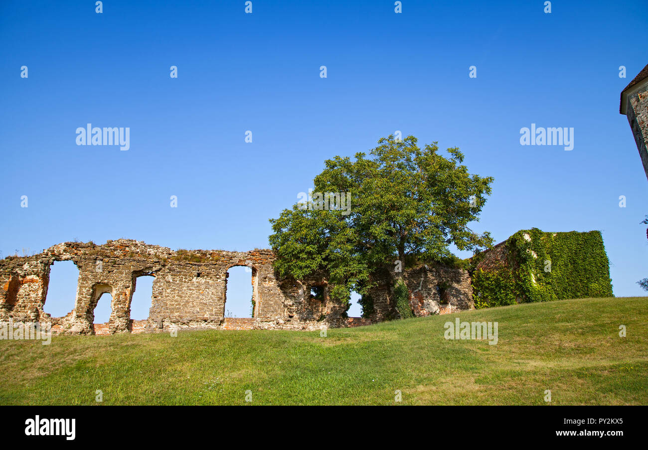 Medieval  Gussing castle in Austria, owned by the Batthyány family Stock Photo