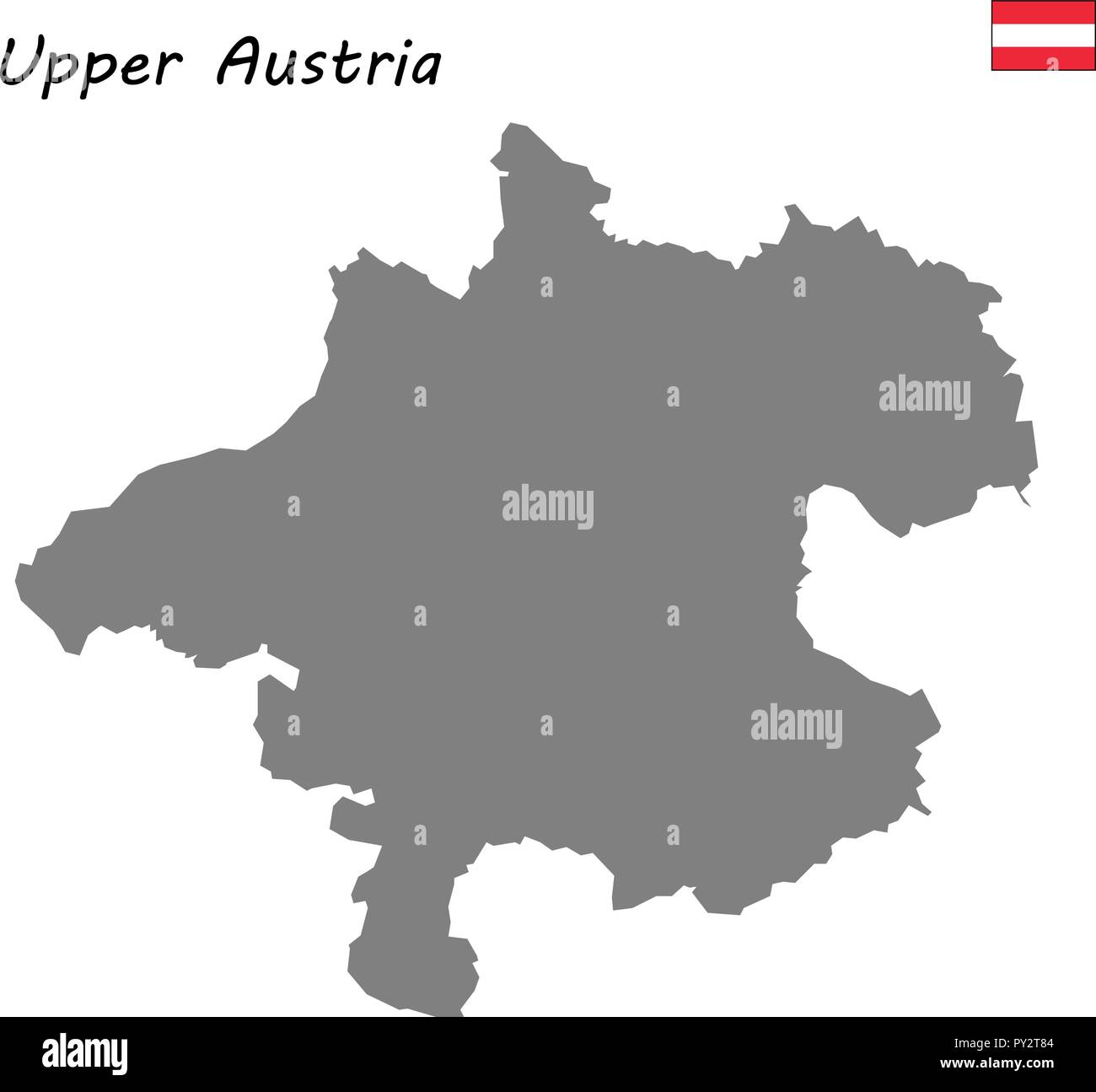 Map of upper austria hires stock photography and images Alamy