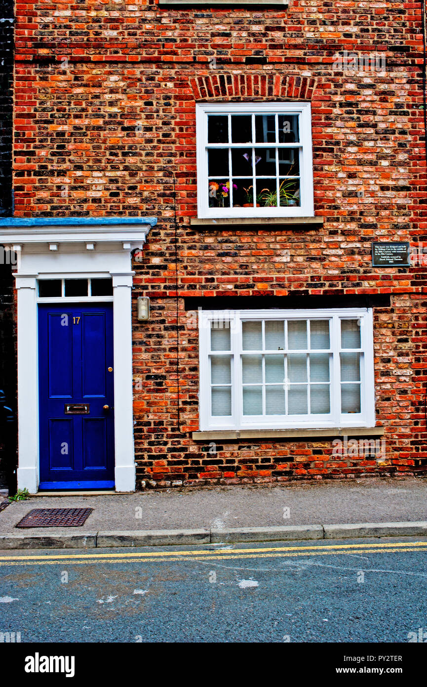18th Century terrace house, York, England Stock Photo Alamy