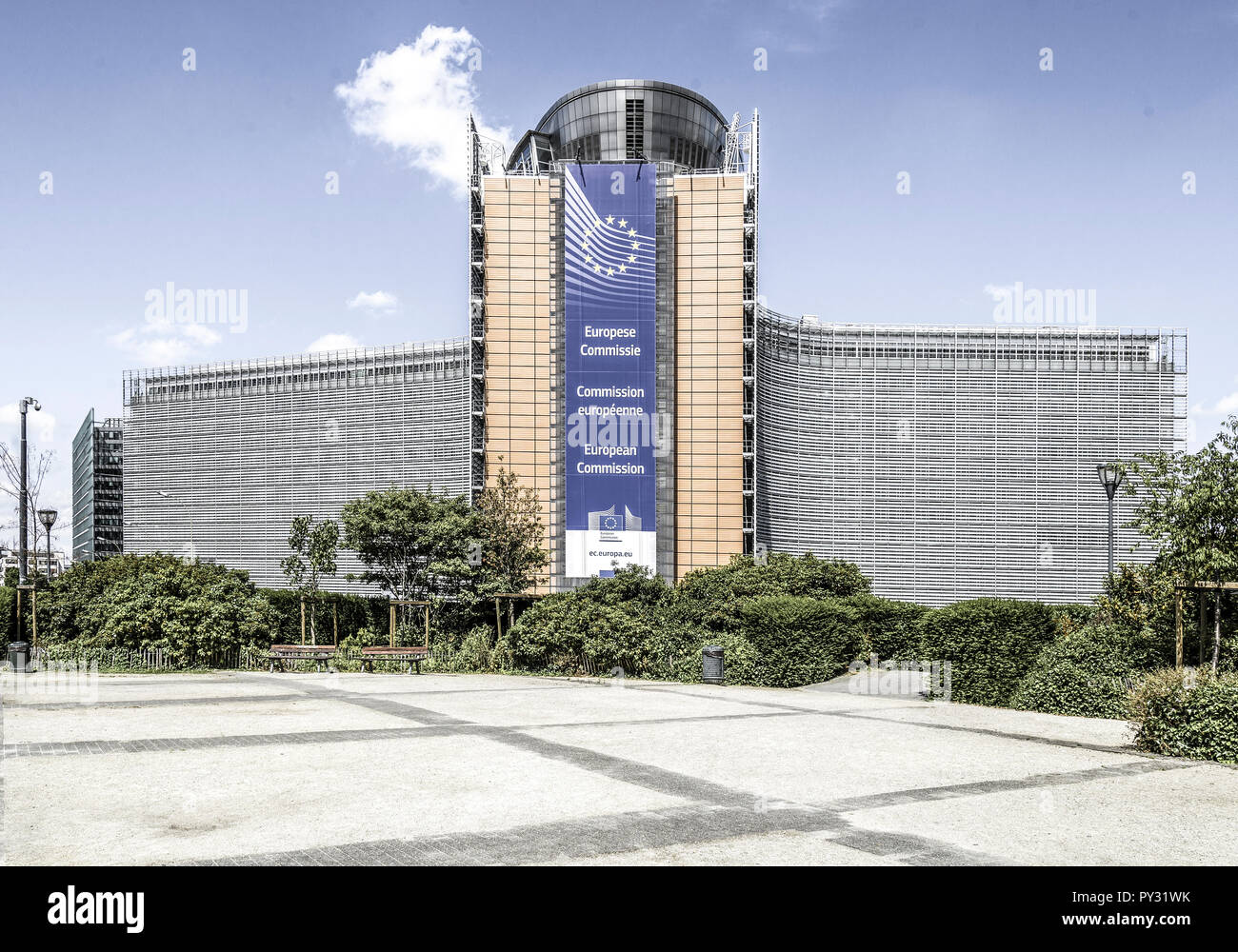 Europaeische Kommission in Bruessel, Belgien Stock Photo