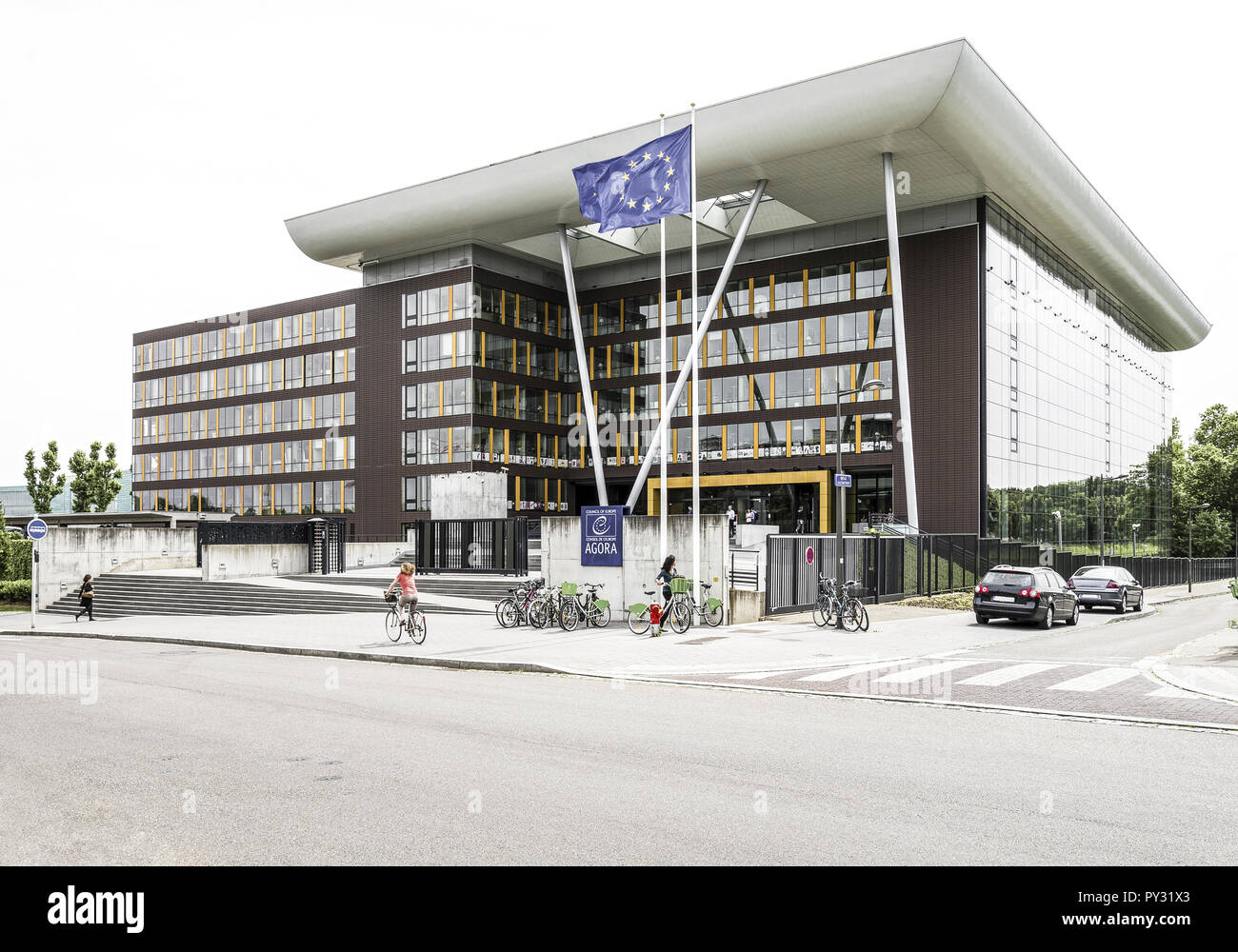 Europaeischer Rat in Strassburg, Frankreich Stock Photo
