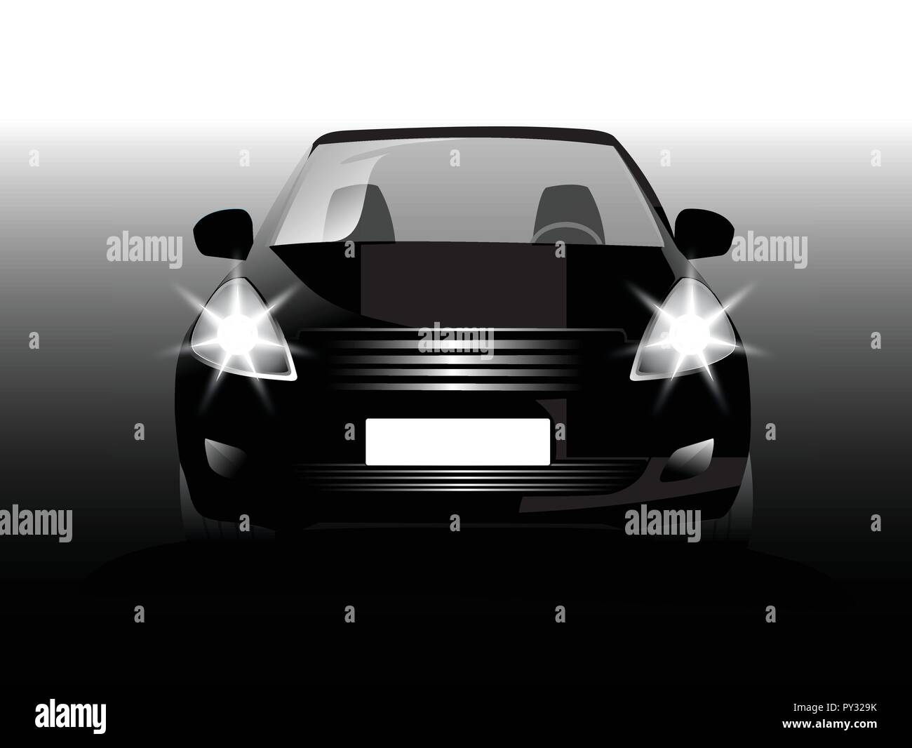 Vector sports car front view Stock Vector Image & Art Alamy