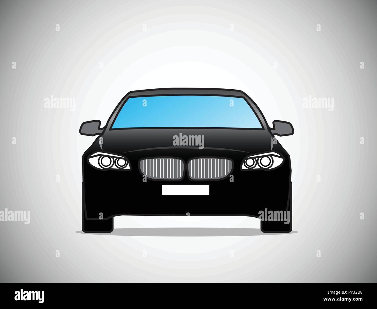 Car icon vector on gray background. Vector illustration Stock Vector ...