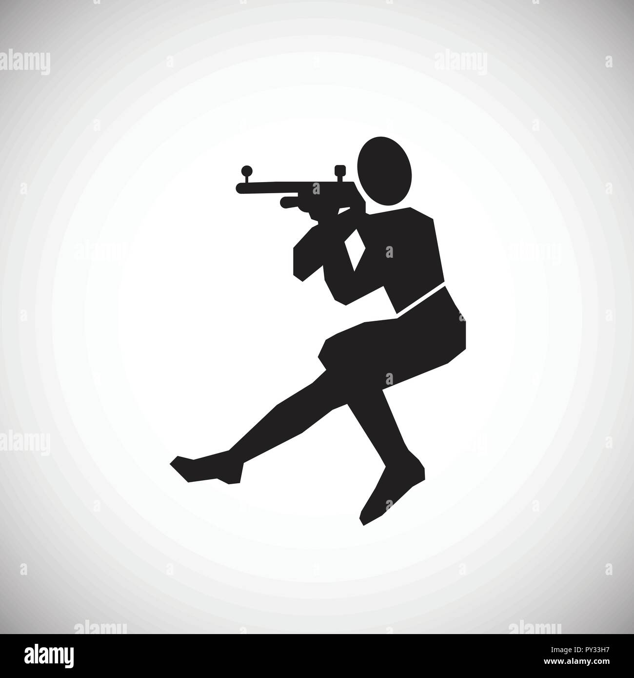 Shooting on white background Stock Vector Image & Art - Alamy