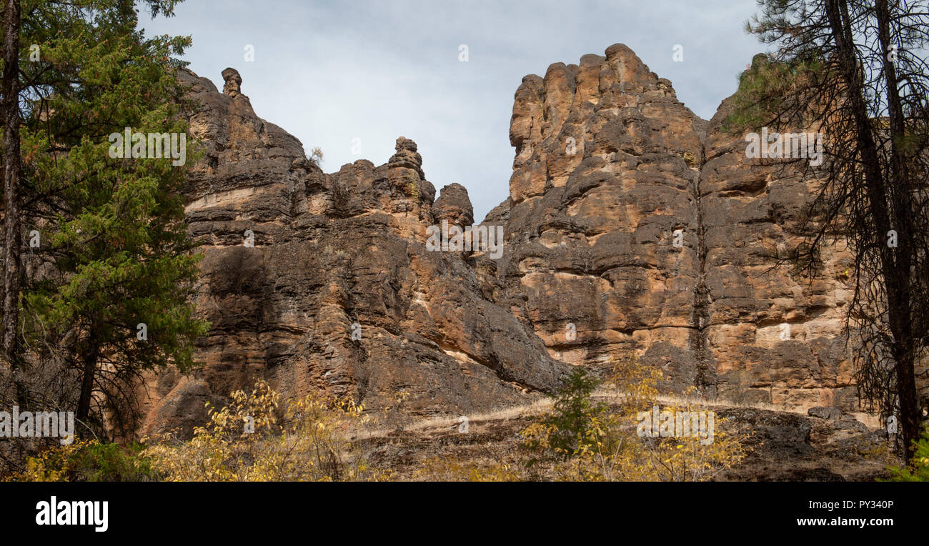 The Brennan Palisades, named after a local pioneer ranch family, in the