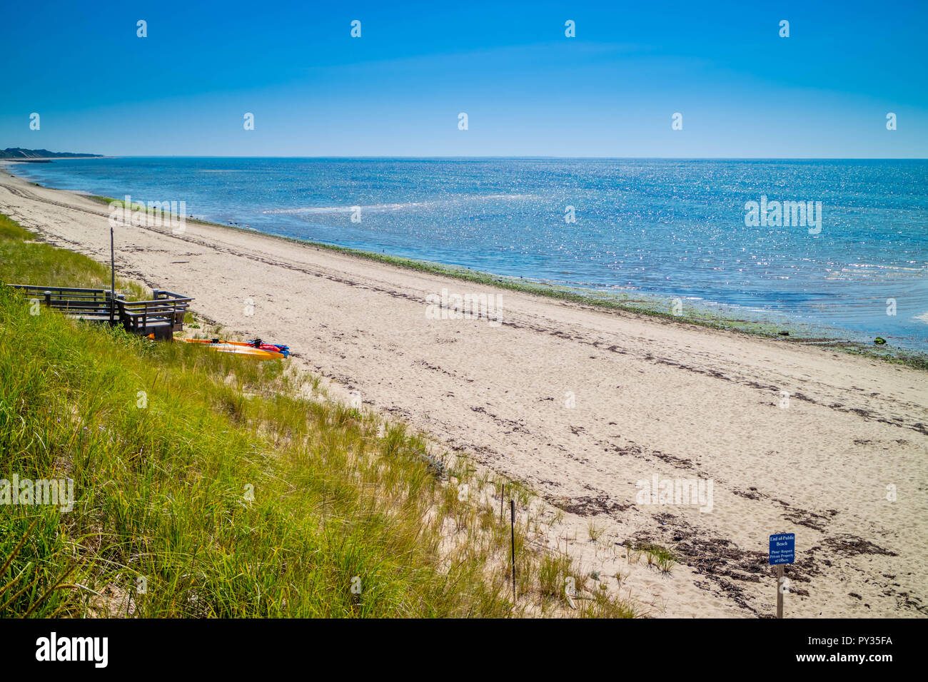 The Marconi Beach in Cape Cod National Seashore, Massachusetts Stock