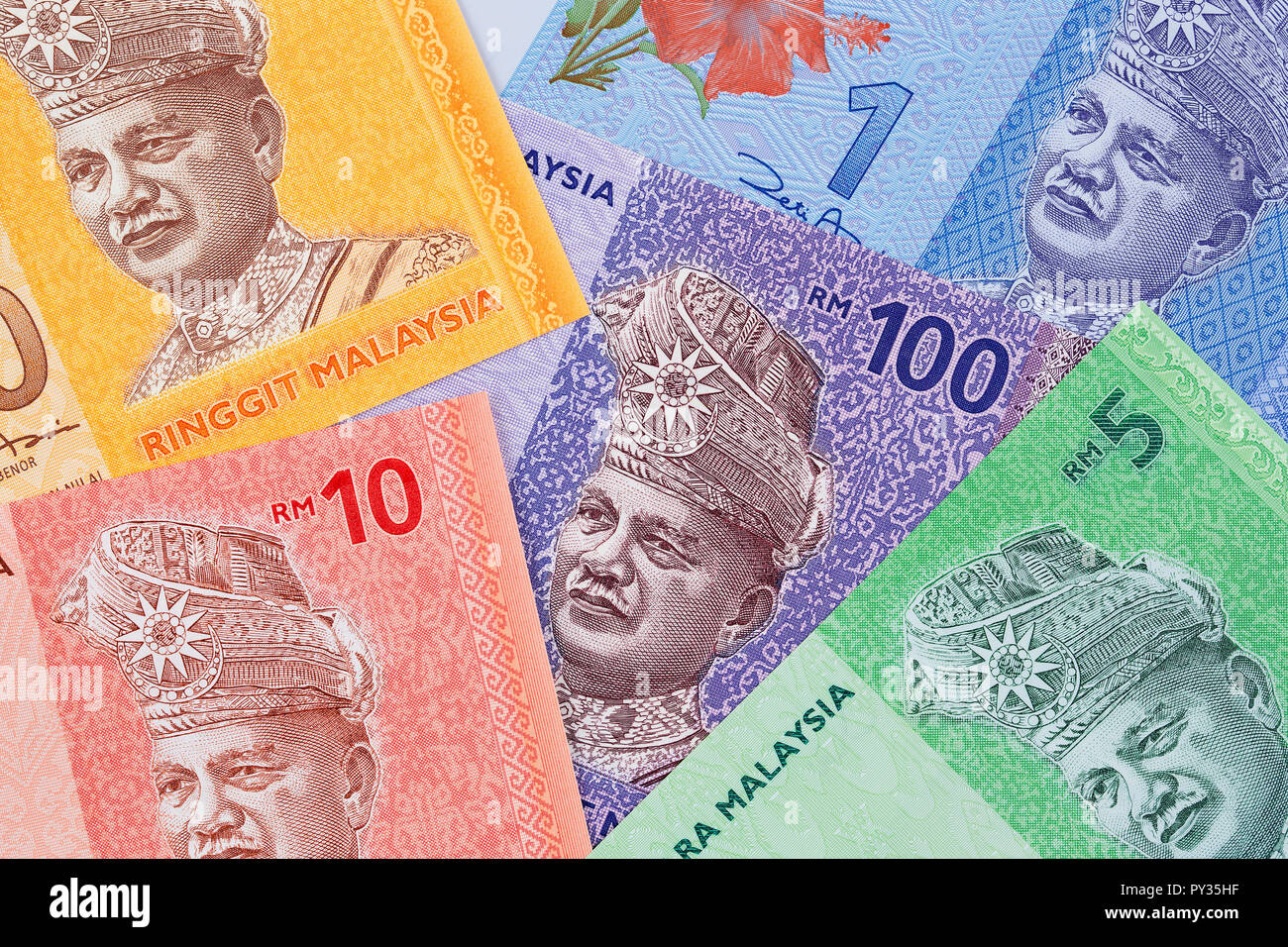 Malaysian money a business background Stock Photo