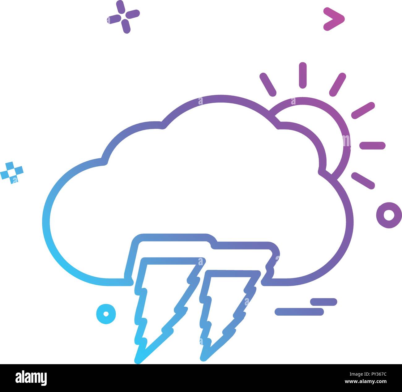 Cloud icon design vector Stock Vector Image & Art - Alamy