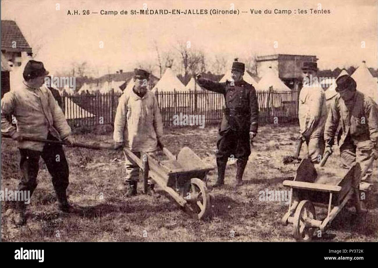 Camp de Saint-Médard - Corvée 1. Stock Photo