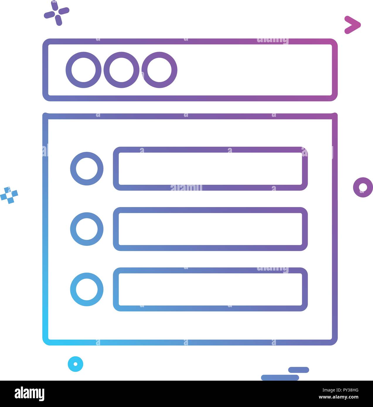 Web layouts icon design vector Stock Vector Image & Art - Alamy