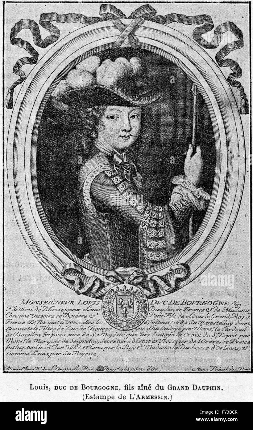 Cabanes Education De Princes027 Louis Duc De Bourgogne Fils Aine Du Grand Dauphin Stock Photo Alamy