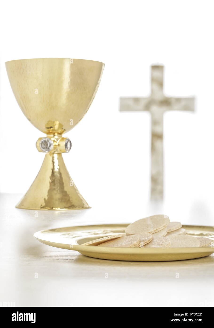 Christliche Symbole, Kommunion Stock Photo