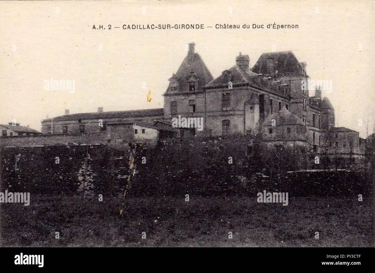 Cadillac-sur-Garonne - Château d'Epernon 13. Stock Photo