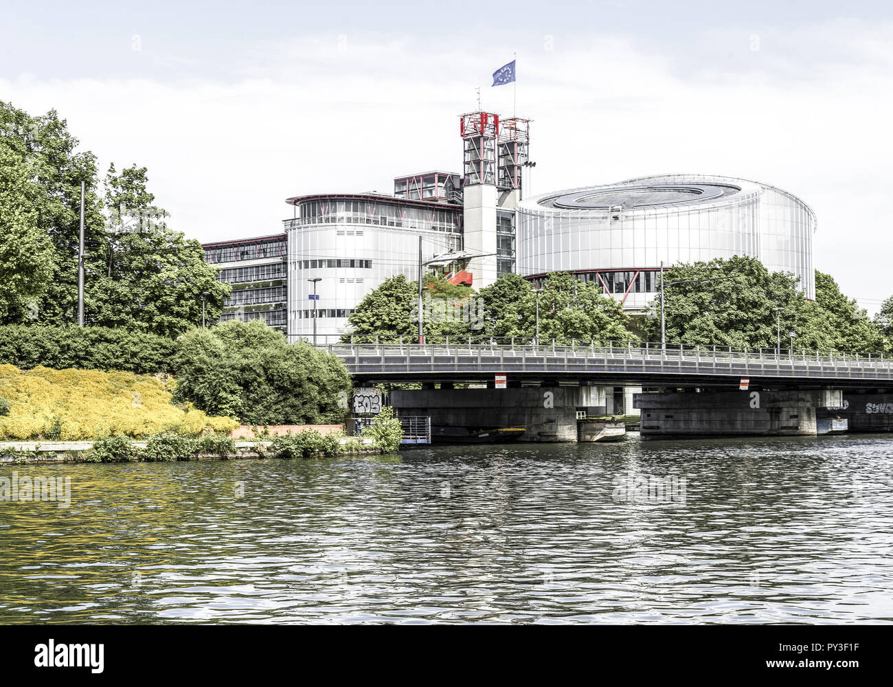 Europaeischer Gerichtshof fuer Menschenrechte, Strassburg Stock Photo