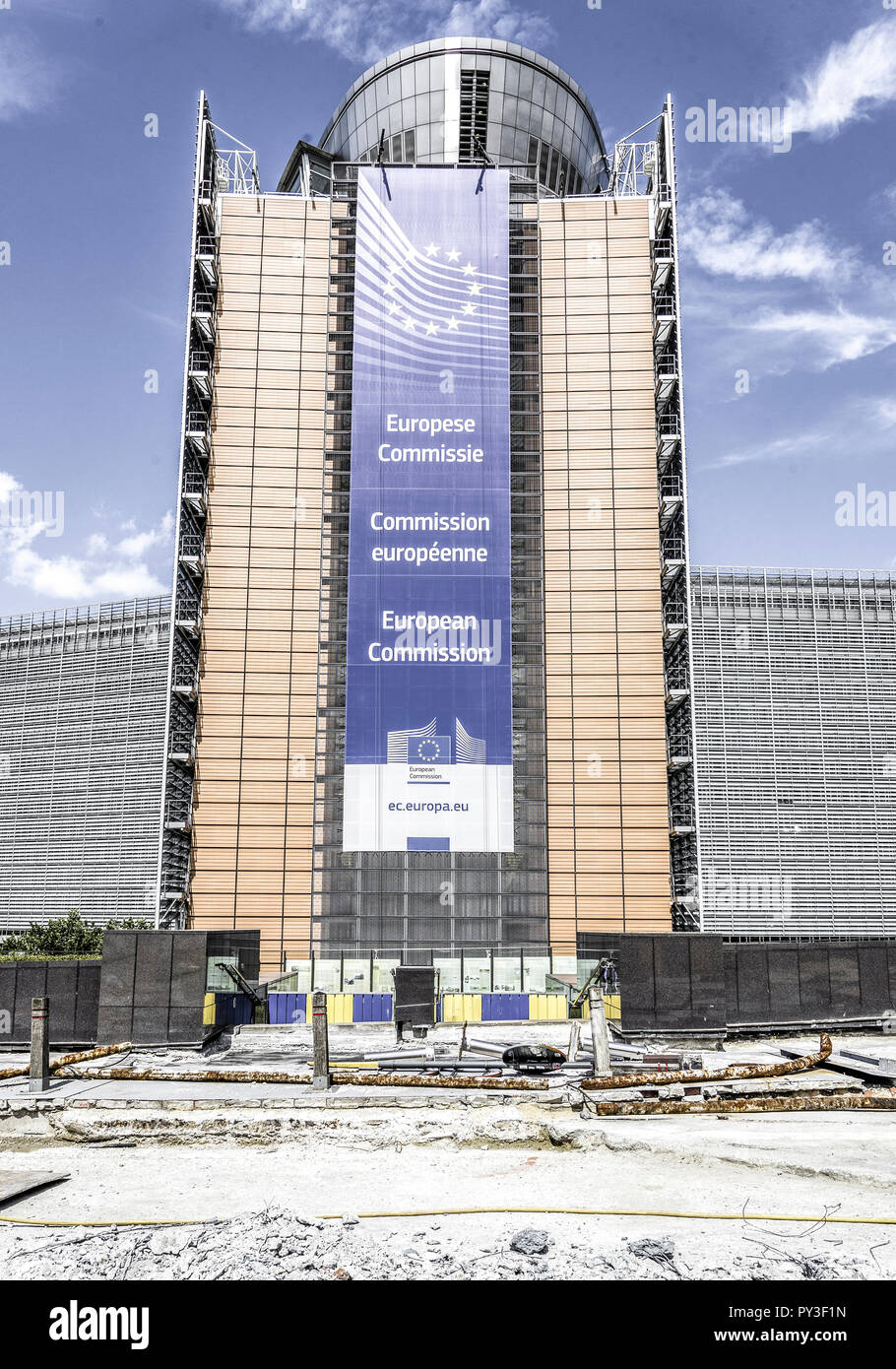 Europaeische Kommission in Bruessel, Belgien Stock Photo