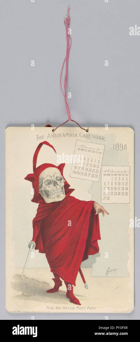 1898 calendar hi-res stock photography and images - Alamy