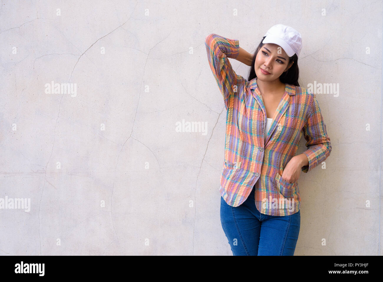 Beautiful young city woman hi-res stock photography and images - Alamy