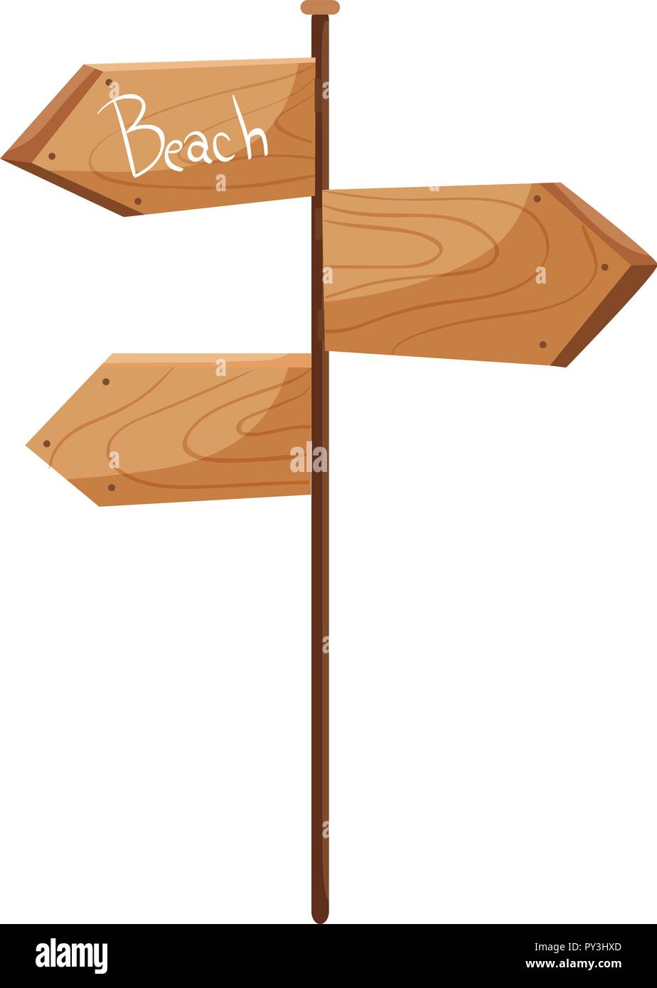 A Set of Wooden Signs illustration Stock Vector Image & Art Alamy