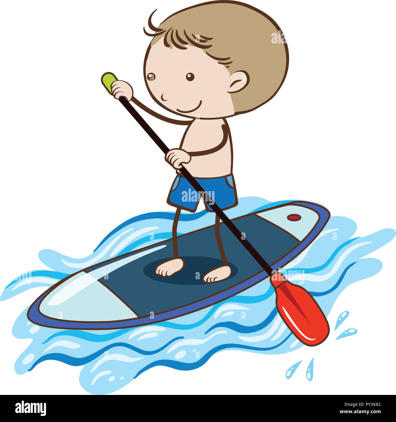 Stand Up Paddle Board Clip Art