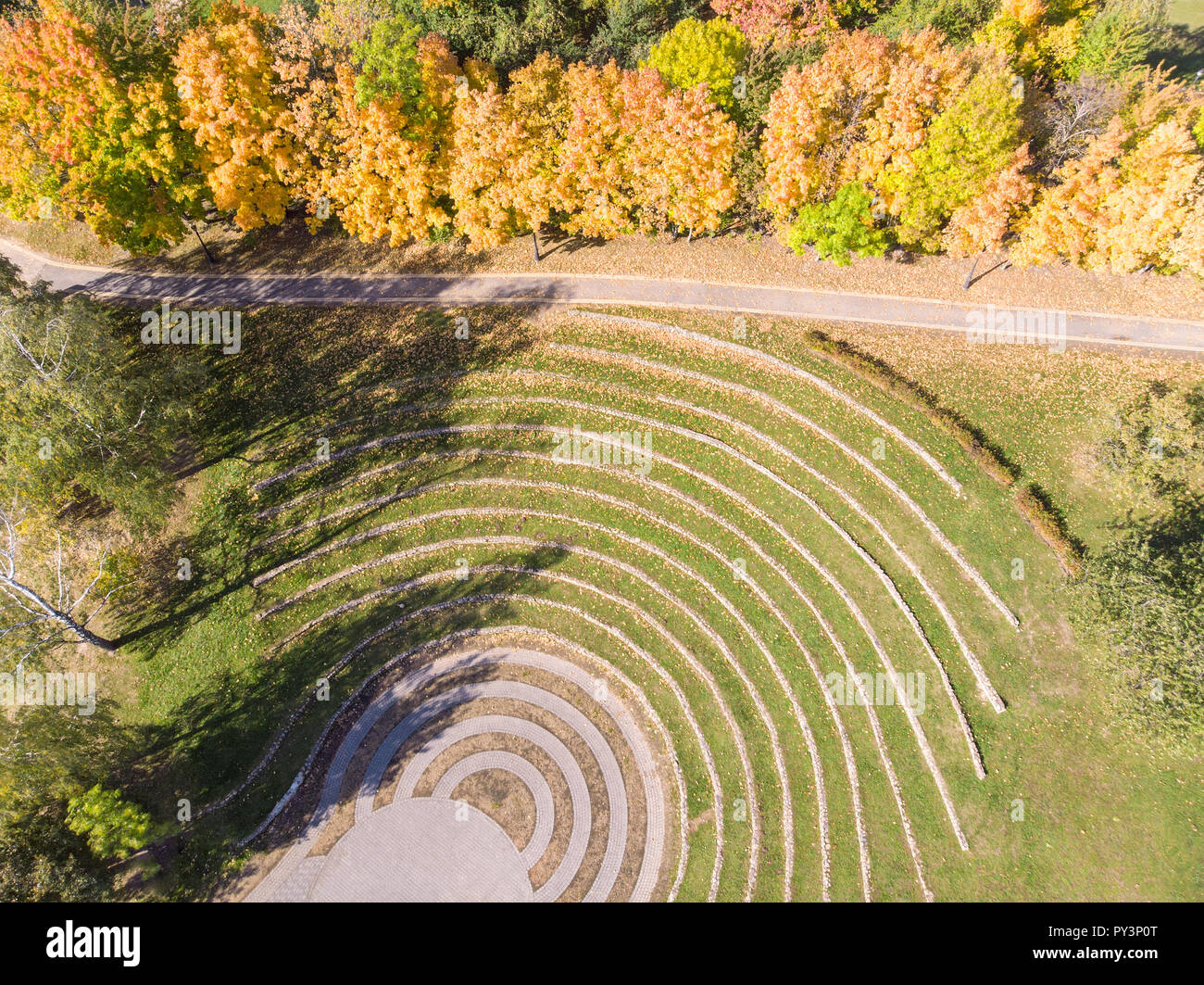 Beautiful autumn park yellow hi-res stock photography and images - Alamy